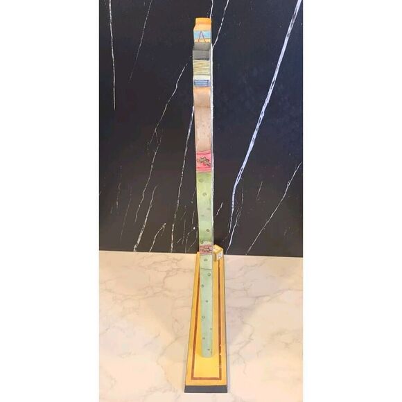 Special Wishes Father Christmas Hand Painted Statue Figure Wooden FolkArt 20½" - Picture 10 of 16